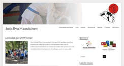 Desktop Screenshot of judoryumaasduinen.nl