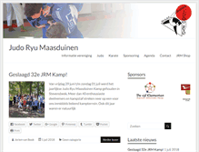 Tablet Screenshot of judoryumaasduinen.nl